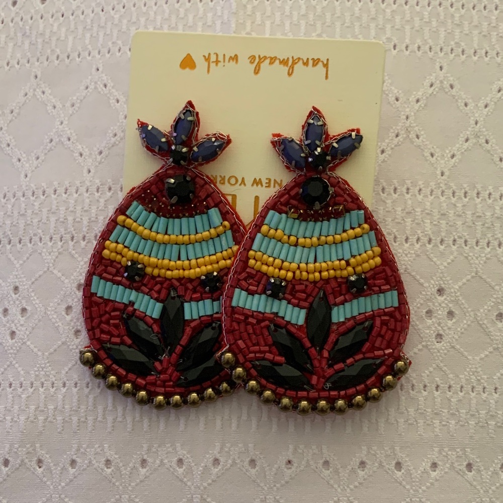 Multicolor Beaded Earrings